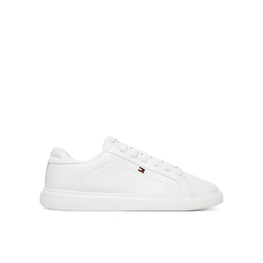 Tommy Hilfiger Sneakersy Th Icon Court Light FW0FW08948 Biały ze sklepu MODIVO w kategorii Buty sportowe damskie - zdjęcie 187391189