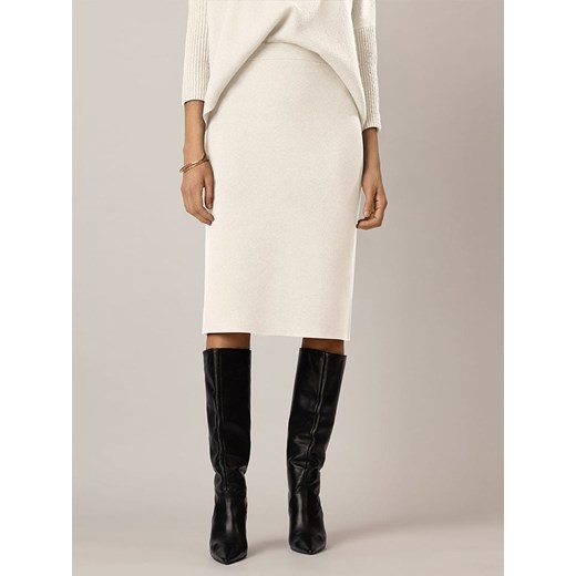 APART Spódnica dzianinowa w kolorze kremowym 36/38 okazyjna cena Limango Polska