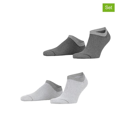 ESPRIT Skarpety (2 pary) &quot;Allover Stripe&quot; w kolorze szarym ze sklepu Limango Polska w kategorii Skarpetki męskie - zdjęcie 187391969