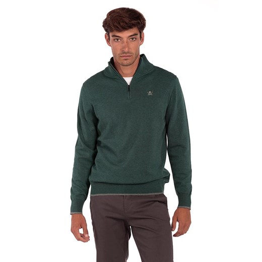 The Time of Bocha Sweter w kolorze zielonym ze sklepu Limango Polska w kategorii Swetry męskie - zdjęcie 187392026