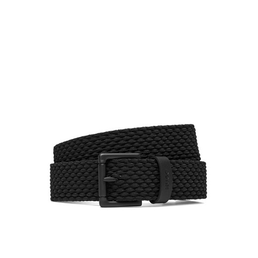 Pasek Męski HUGO 50558780 Czarny ze sklepu eobuwie.pl w kategorii Paski męskie - zdjęcie 187392867
