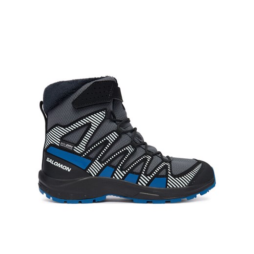 Salomon Trekkingi Xa Pro V8 Winter Waterproof L47857400 Szary ze sklepu MODIVO w kategorii Buty trekkingowe dziecięce - zdjęcie 187393047