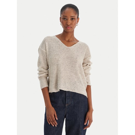 Vero Moda Bluzka Leilani 10318223 Beżowy Loose Fit ze sklepu MODIVO w kategorii Bluzki damskie - zdjęcie 187393076