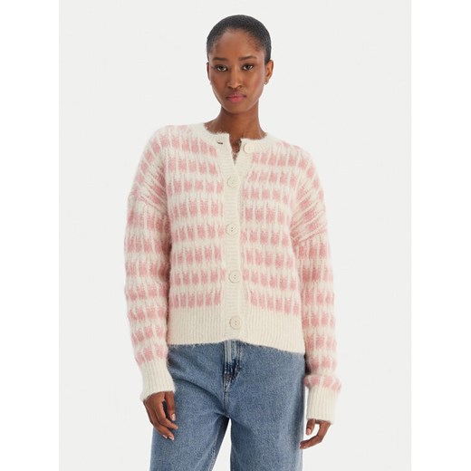 Vero Moda Kardigan Lisa 10336622 Beżowy Regular Fit ze sklepu MODIVO w kategorii Swetry damskie - zdjęcie 187393088