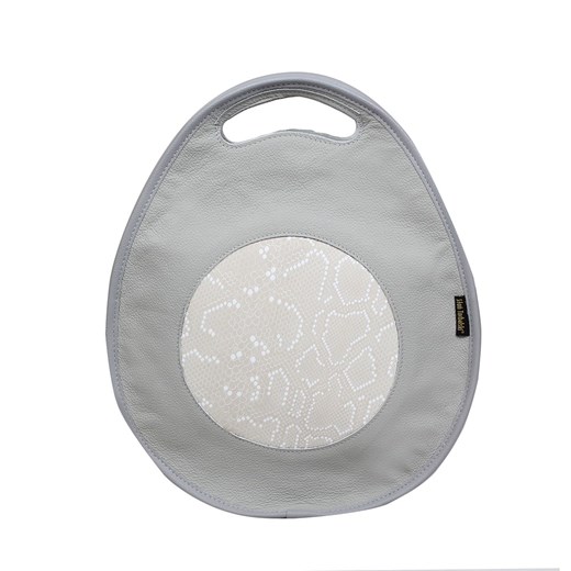 popielata torebka damska skórzana z funkcją pleacaka Poly ze sklepu Słoń Torbalski w kategorii Torby Shopper bag - zdjęcie 187393518
