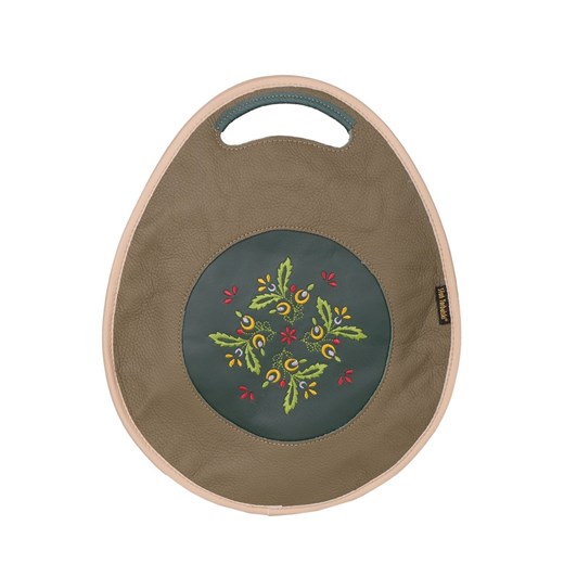 zielona torebka damska skórzana z funkcją plecaka  Jagoda ze sklepu Słoń Torbalski w kategorii Torby Shopper bag - zdjęcie 187393535