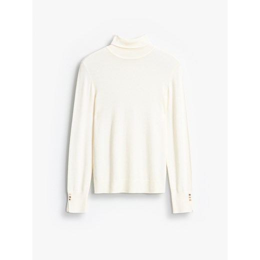 Mohito - Kremowy sweter z golfem - kremowy ze sklepu Mohito w kategorii Swetry damskie - zdjęcie 187394515