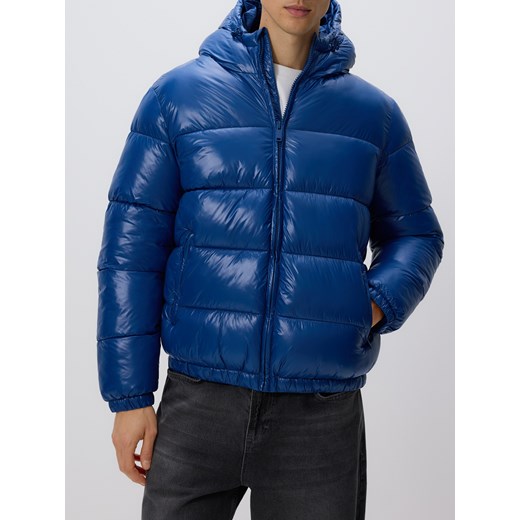 Reserved - Pikowana kurtka z kapturem - niebieski Reserved XXL Reserved