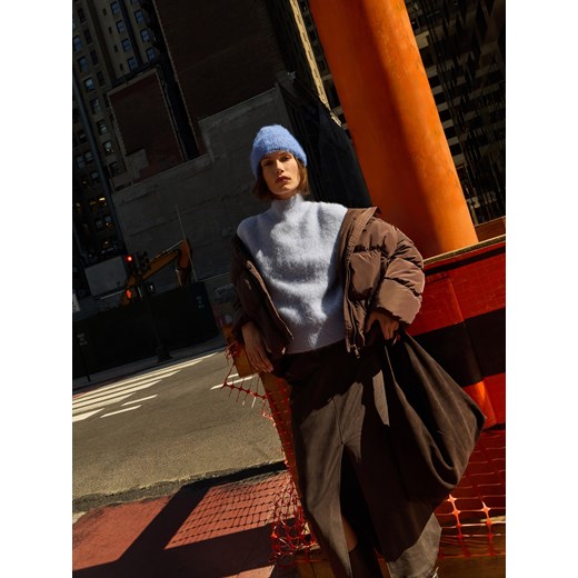 Reserved - Czapka beanie - niebieski ze sklepu Reserved w kategorii Czapki zimowe damskie - zdjęcie 187395387