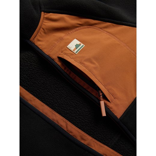 Reserved - Polarowa bluza z kapturem - czarny Reserved L Reserved