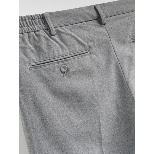 Reserved - Spodnie straight z kantem - szary Reserved 33 Reserved