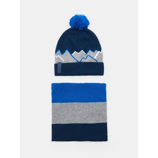 Sinsay - Komplet: czapka i komin - wielobarwny Sinsay L Sinsay