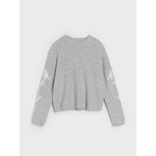 Sinsay - Prążkowany sweter - szary Sinsay XXS Sinsay