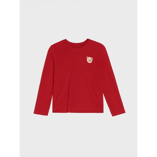 Sinsay - Piżama dwuczęściowa z motywem misia - czerwony Sinsay 110 (4-5 l) Sinsay