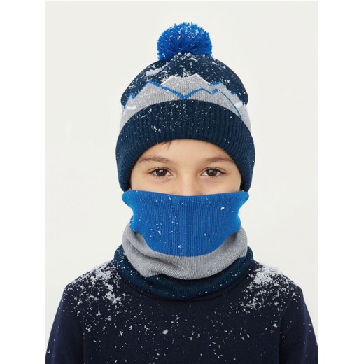 Sinsay - Komplet: czapka i komin - wielobarwny Sinsay S Sinsay