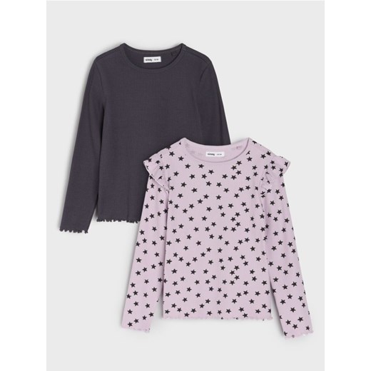 Sinsay - Koszulki z długimi rękawami 2 pack - wielobarwny ze sklepu Sinsay w kategorii Koszulki niemowlęce - zdjęcie 187396779