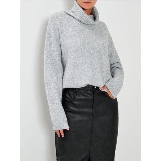 Sinsay - Melanżowy golf - szary ze sklepu Sinsay w kategorii Swetry damskie - zdjęcie 187396796