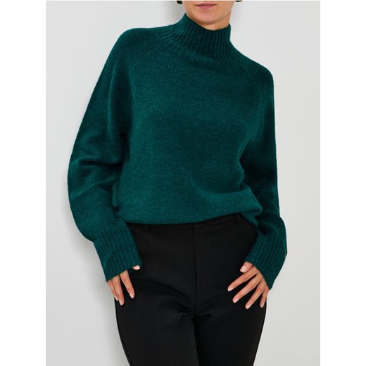 Sinsay - Sweter ze stójką - zielony ze sklepu Sinsay w kategorii Swetry damskie - zdjęcie 187396798
