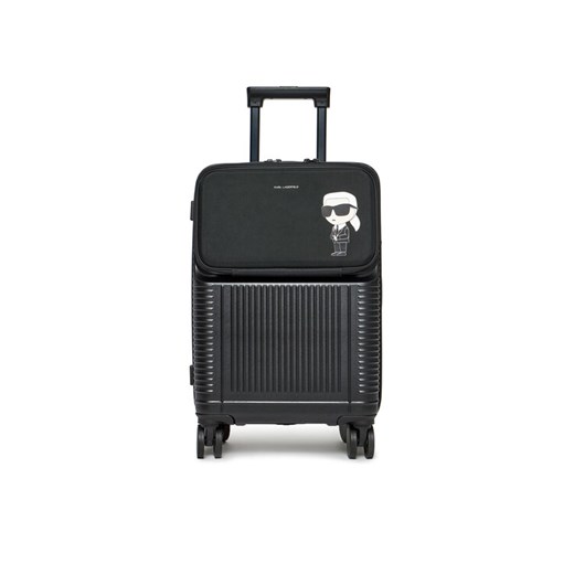 Walizka kabinowa KARL LAGERFELD 236M3196 Czarny ze sklepu eobuwie.pl w kategorii Walizki - zdjęcie 187396855