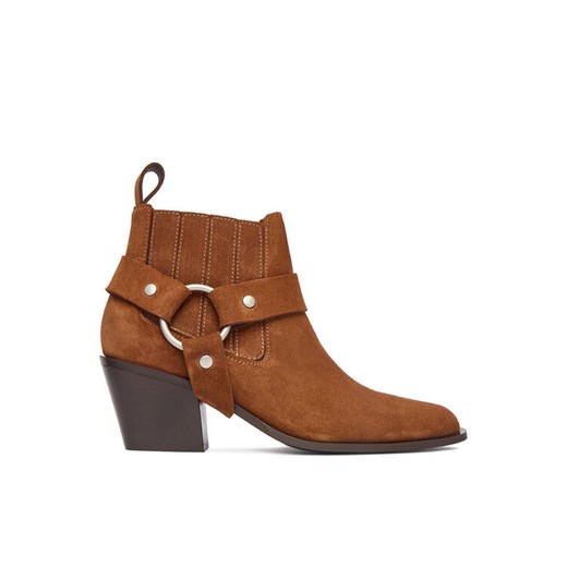 Botki Badura EO-CLEO-501-25 Brązowy ze sklepu eobuwie.pl w kategorii Botki - zdjęcie 187396879