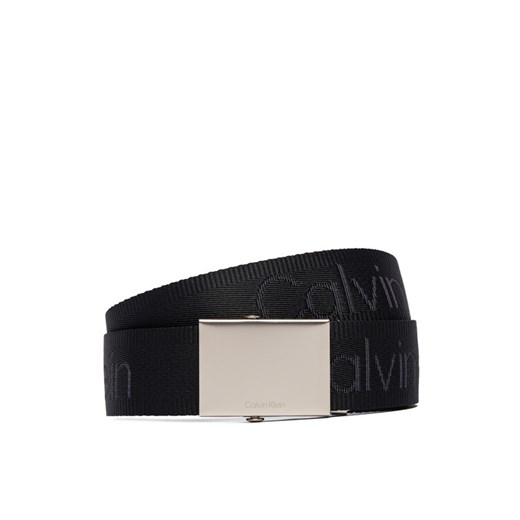 Calvin Klein Pasek Męski Logo Webbing Plaque 38Mm Fixed LV04D7075G Czarny ze sklepu MODIVO w kategorii Paski męskie - zdjęcie 187397255