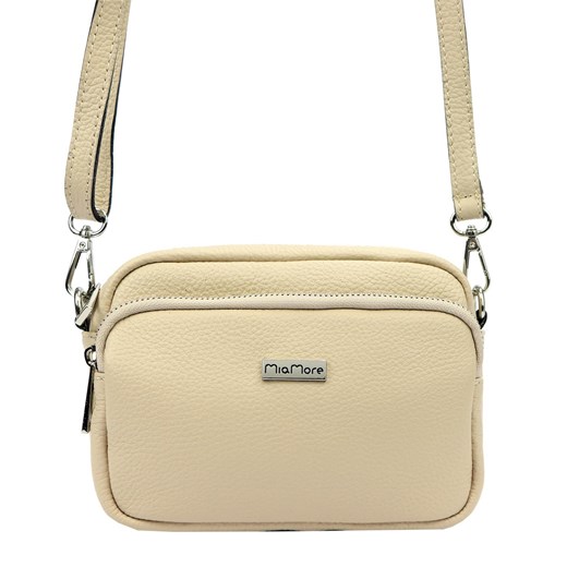 MiaMore torebka listonoszka skóra naturalna beżowy ze sklepu lenaodniemowlakadoszkolniaka.pl w kategorii Listonoszki - zdjęcie 187397625