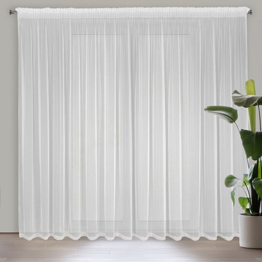 FIRANA GOTOWA NOELIA NA TAŚMIE 300 X 270 CM BIAŁY ze sklepu lenaodniemowlakadoszkolniaka.pl w kategorii Firany - zdjęcie 187398545