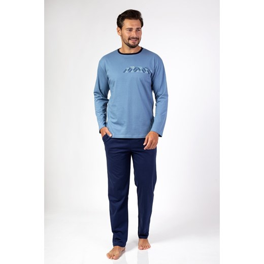 Piżama męska z długim rękawem długie spodnie 466 2XL ze sklepu lenaodniemowlakadoszkolniaka.pl w kategorii Piżamy męskie - zdjęcie 187399835