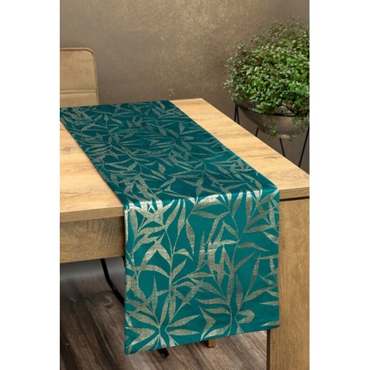 OBRUS BLINK 15 35 X 220 CM CIEMNOTURKUSOWY ze sklepu lenaodniemowlakadoszkolniaka.pl w kategorii Obrusy i bieżniki - zdjęcie 187400368