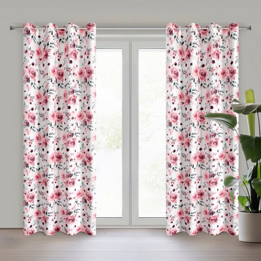 ZASŁONA GOTOWA CECILY 140 X 250 CM BIAŁY ze sklepu lenaodniemowlakadoszkolniaka.pl w kategorii Zasłony - zdjęcie 187400869