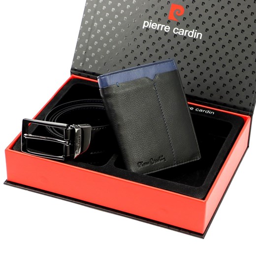 Zestaw na prezent dla mężczyzny portfel i pasek męski skórzany Pierre Cardin ze sklepu lenaodniemowlakadoszkolniaka.pl w kategorii Paski męskie - zdjęcie 187400995