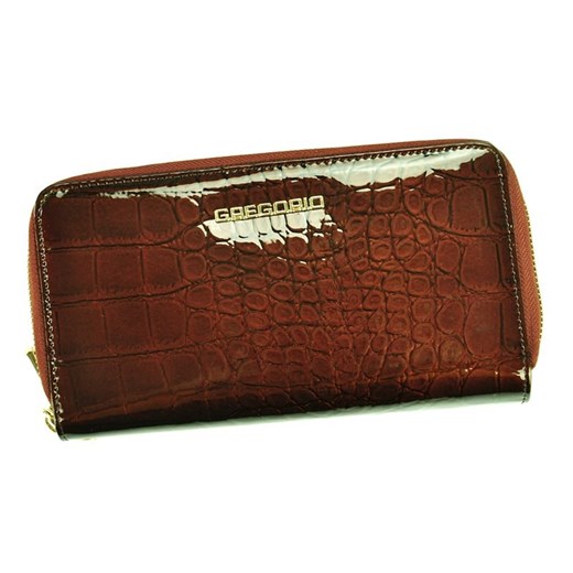 Gregorio portfel skóra naturalna brązowy Gregorio BC-118 - kobieta ze sklepu lenaodniemowlakadoszkolniaka.pl w kategorii Portfele damskie - zdjęcie 187401588