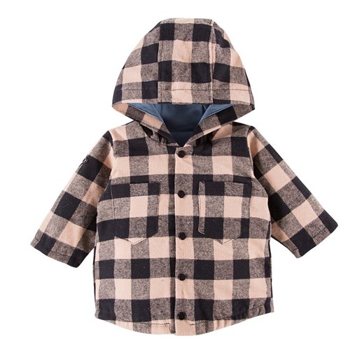 Bluza rozpinana dla chłopca z kapturem w kratkę Eevi Jump ze sklepu lenaodniemowlakadoszkolniaka.pl w kategorii Bluzy i swetry - zdjęcie 187405279