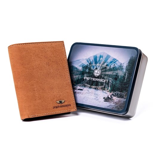 Portfel męski skórzany skóra naturalna Peterson ze sklepu lenaodniemowlakadoszkolniaka.pl w kategorii Portfele męskie - zdjęcie 187405705