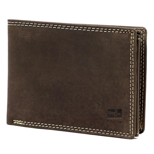 Portfel męski skórzany skóra naturalna Nordee ze sklepu lenaodniemowlakadoszkolniaka.pl w kategorii Portfele męskie - zdjęcie 187405905