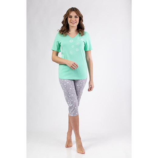 696 XXL Piżama damska zielony 03 ze sklepu lenaodniemowlakadoszkolniaka.pl w kategorii Piżamy damskie - zdjęcie 187406027