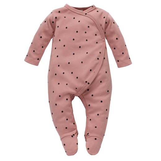 PAJAC KPRT TRES BIEN RO roz,groszki 56 ze sklepu lenaodniemowlakadoszkolniaka.pl w kategorii Pajacyki - zdjęcie 187406447