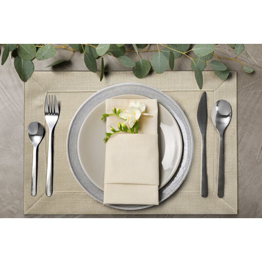 OBRUS LANA 30 X 40 CM BEŻOWY ze sklepu lenaodniemowlakadoszkolniaka.pl w kategorii Obrusy i bieżniki - zdjęcie 187406819