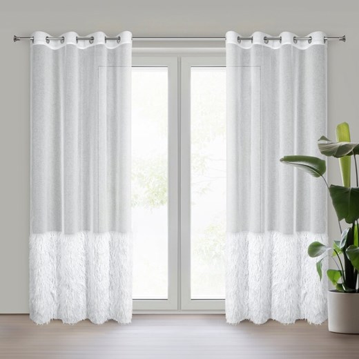 FIRANA GOTOWA MARGARET6 140 X 250 CM BIAŁY ze sklepu lenaodniemowlakadoszkolniaka.pl w kategorii Firany - zdjęcie 187406887