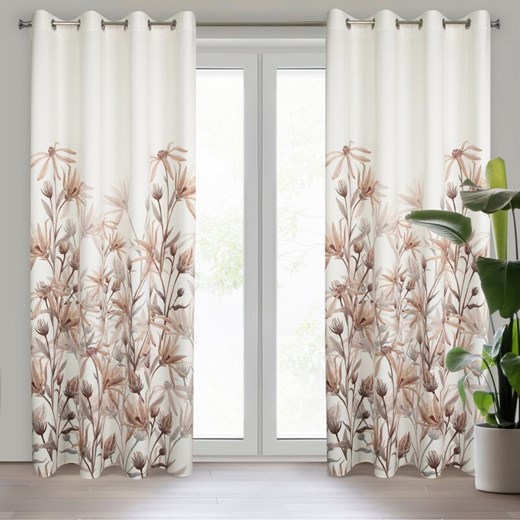 ZASŁONA GOTOWA INEZ 140 X 250 CM BEŻOWY ze sklepu lenaodniemowlakadoszkolniaka.pl w kategorii Zasłony - zdjęcie 187407965