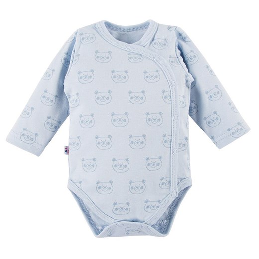 Body z długim rękawem rozpinane niemowlęce dla chłopca Eevi Big Bear ze sklepu lenaodniemowlakadoszkolniaka.pl w kategorii Body niemowlęce - zdjęcie 187408089