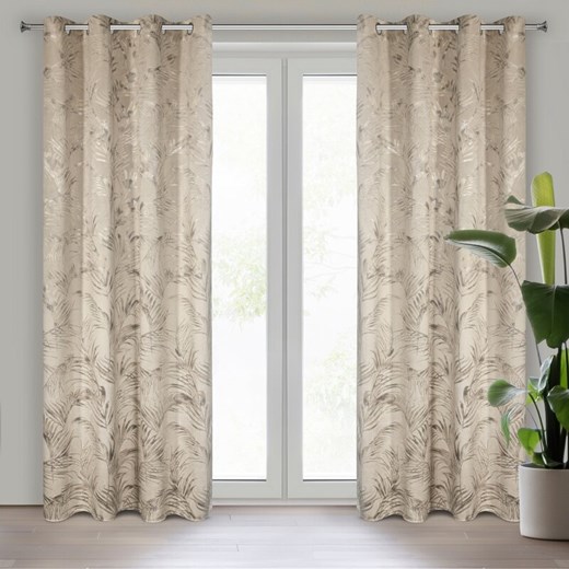 ZASŁONA GOTOWA DEBRA 135 X 270 CM BEŻOWY ze sklepu lenaodniemowlakadoszkolniaka.pl w kategorii Zasłony - zdjęcie 187408127