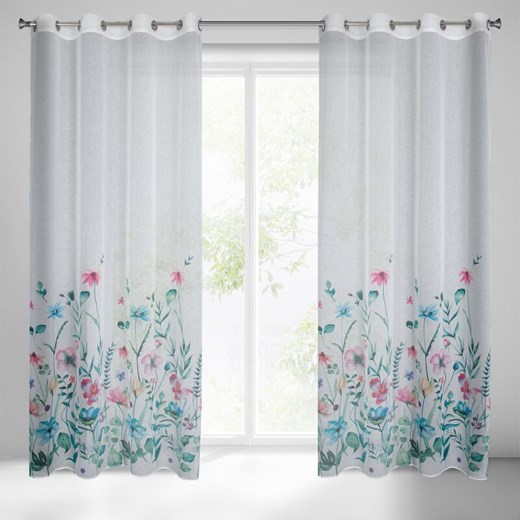 ZASŁONA GOTOWA LILIAN 140 X 250 CM BIAŁY ze sklepu lenaodniemowlakadoszkolniaka.pl w kategorii Zasłony - zdjęcie 187411216