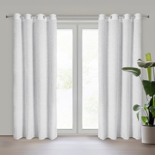 ZASŁONA GOTOWA TIFFANY 135 X 250 CM BIAŁY ze sklepu lenaodniemowlakadoszkolniaka.pl w kategorii Zasłony - zdjęcie 187411387