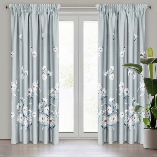 ZASŁONA GOTOWA NILA NA TAŚMIE 140 X 270 CM SREBRNY ze sklepu lenaodniemowlakadoszkolniaka.pl w kategorii Zasłony - zdjęcie 187412418