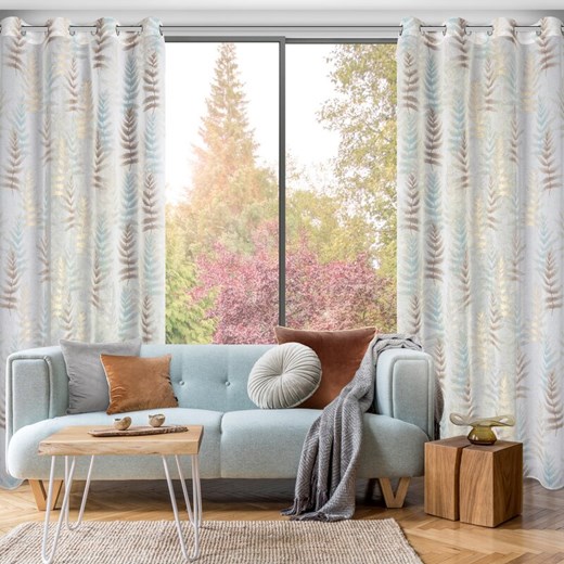 ZASŁONA GOTOWA RUTI 140 X 250 CM KREMOWY Eurofirany uniwersalny lenaodniemowlakadoszkolniaka.pl