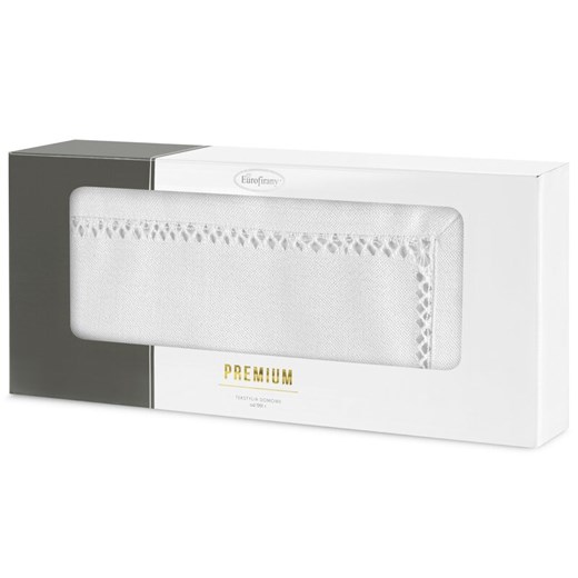 OBRUS EMILY 40 X 200 CM BIAŁY Eurofirany uniwersalny lenaodniemowlakadoszkolniaka.pl