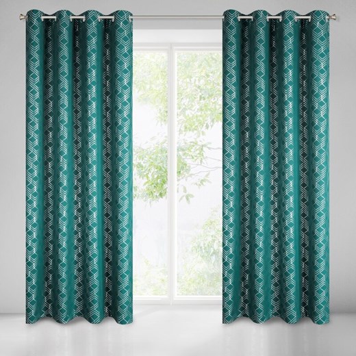 ZASŁONA GOTOWA NOELIA 140X250 CM ZIELONY ze sklepu lenaodniemowlakadoszkolniaka.pl w kategorii Zasłony - zdjęcie 187414705