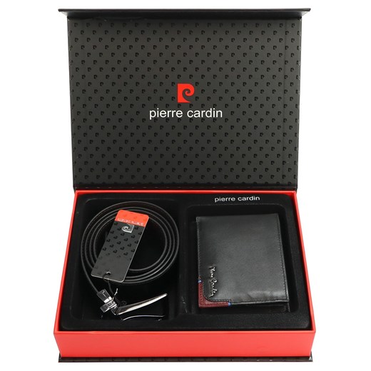 Pierre Cardin pasek czarny - mężczyzna ze sklepu lenaodniemowlakadoszkolniaka.pl w kategorii Portfele męskie - zdjęcie 187416179