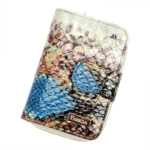 Portfel skóra naturalna wielokolorowy PATRIZIA VL- - kobieta ze sklepu lenaodniemowlakadoszkolniaka.pl w kategorii Portfele damskie - zdjęcie 187418425